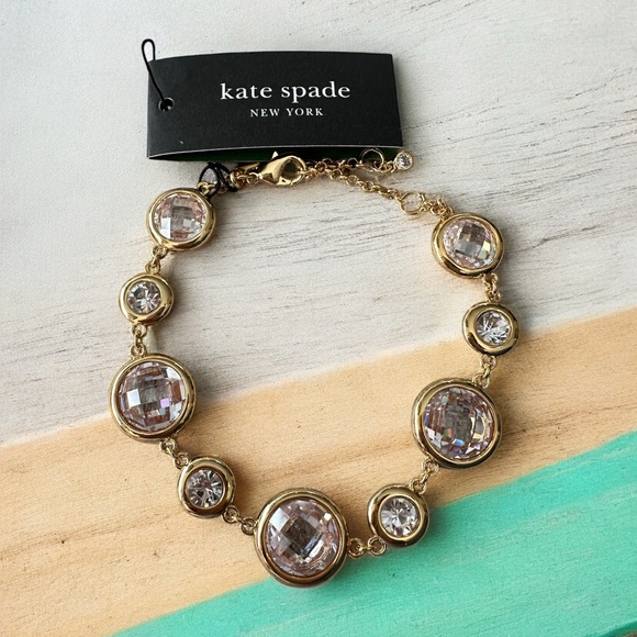 RARE Kate Spade‎ NWT On the Dot bracelet Clear/ gold
